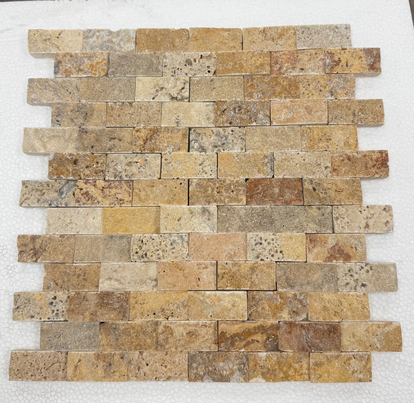 TILE SHEET - MILANO ANTIQUE 1X2 SPLITFACE