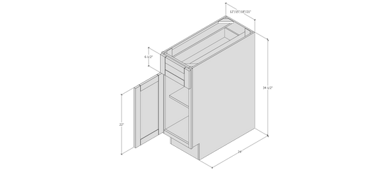 BOHO - BASE CABINET 21"W