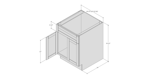 BOHO - SINK BASE CABINET 36"W